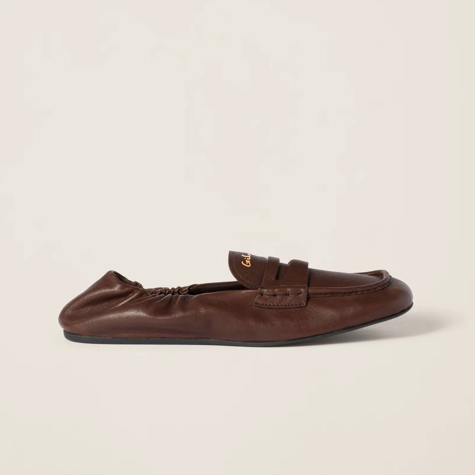 Ruches nappa leather loafers Gilded Cadence