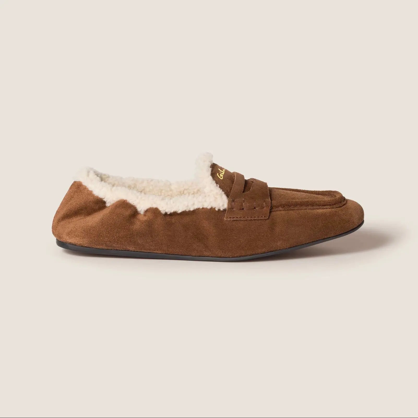Ruches suede loafers Gilded Cadence