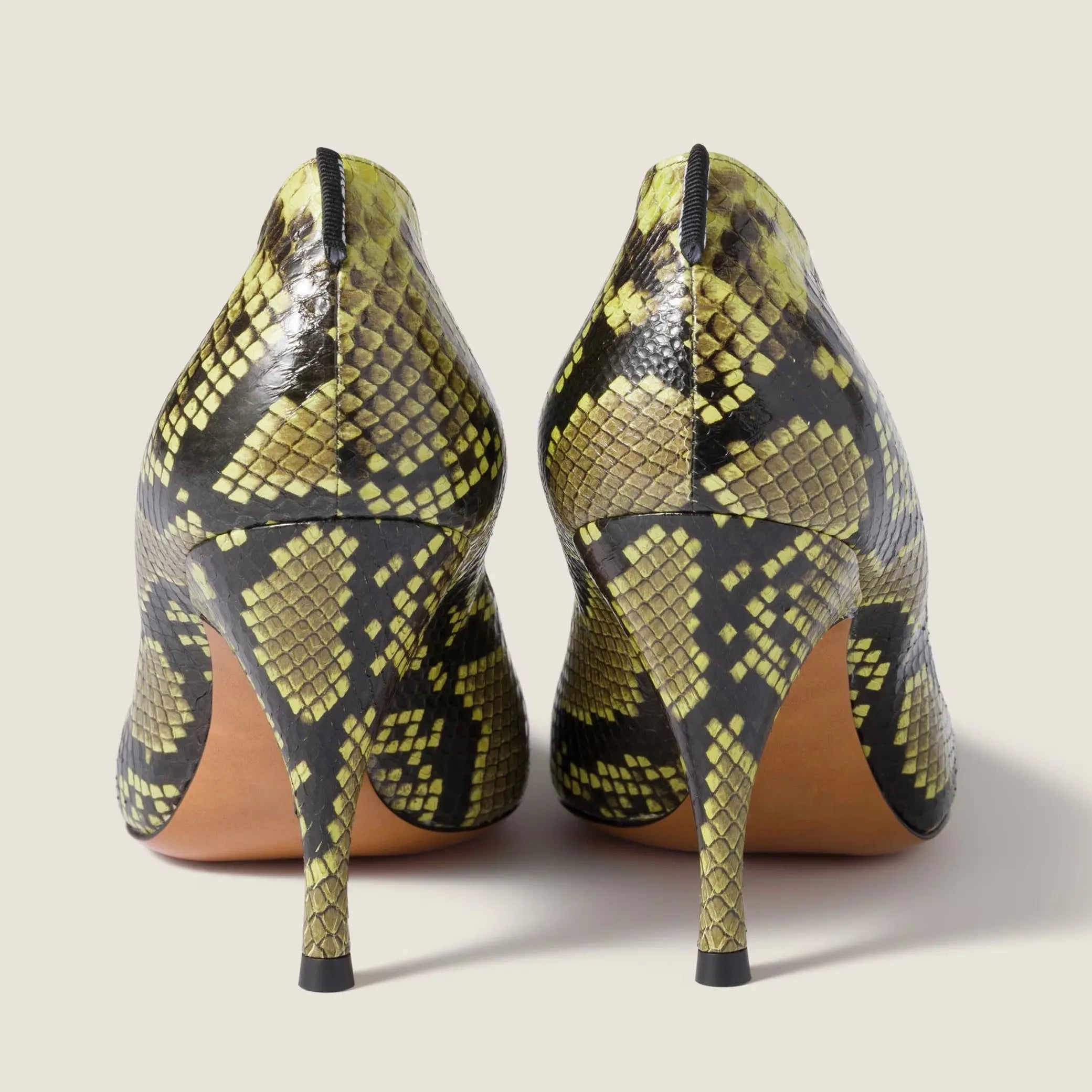 Women's Exotic Python Stiletto Pumps Gilded Cadence
