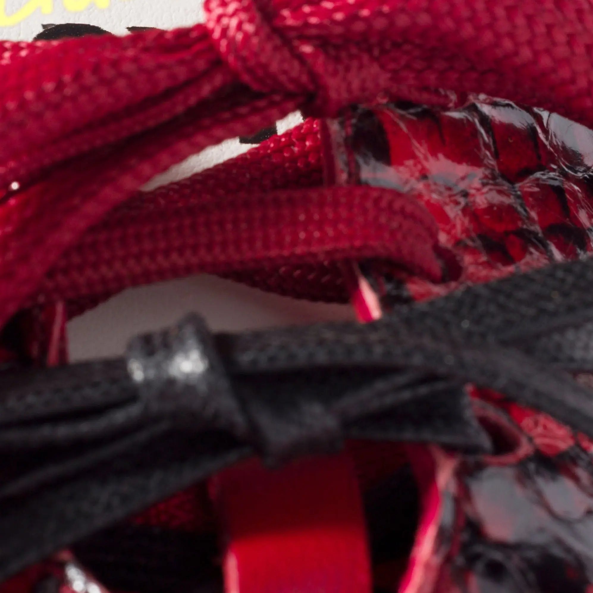 Gymnasium technical fabric and python-print Ayers leather sneakers Gilded Cadence