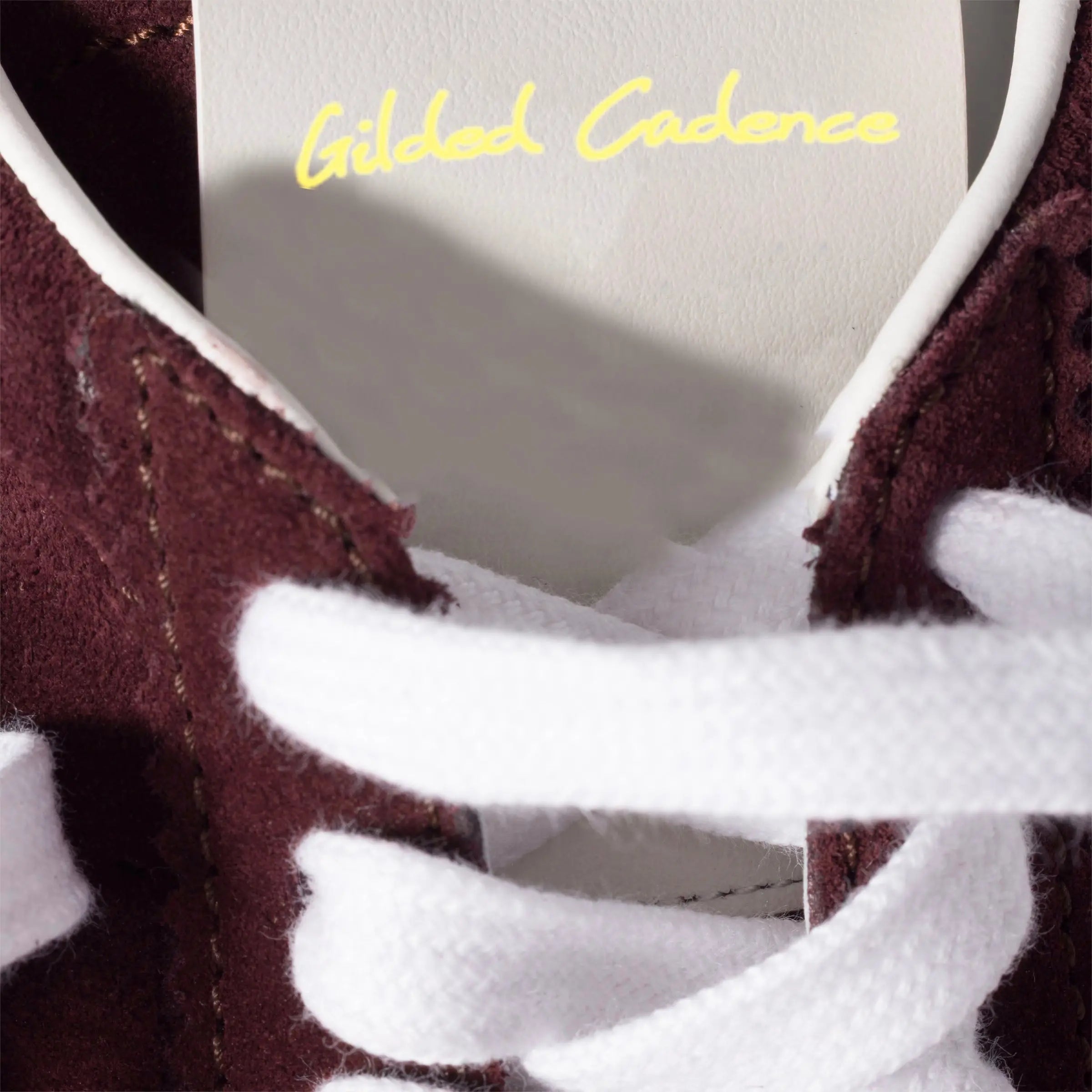 Plume Suede Sneakers - Retro Low-Top Gilded Cadence