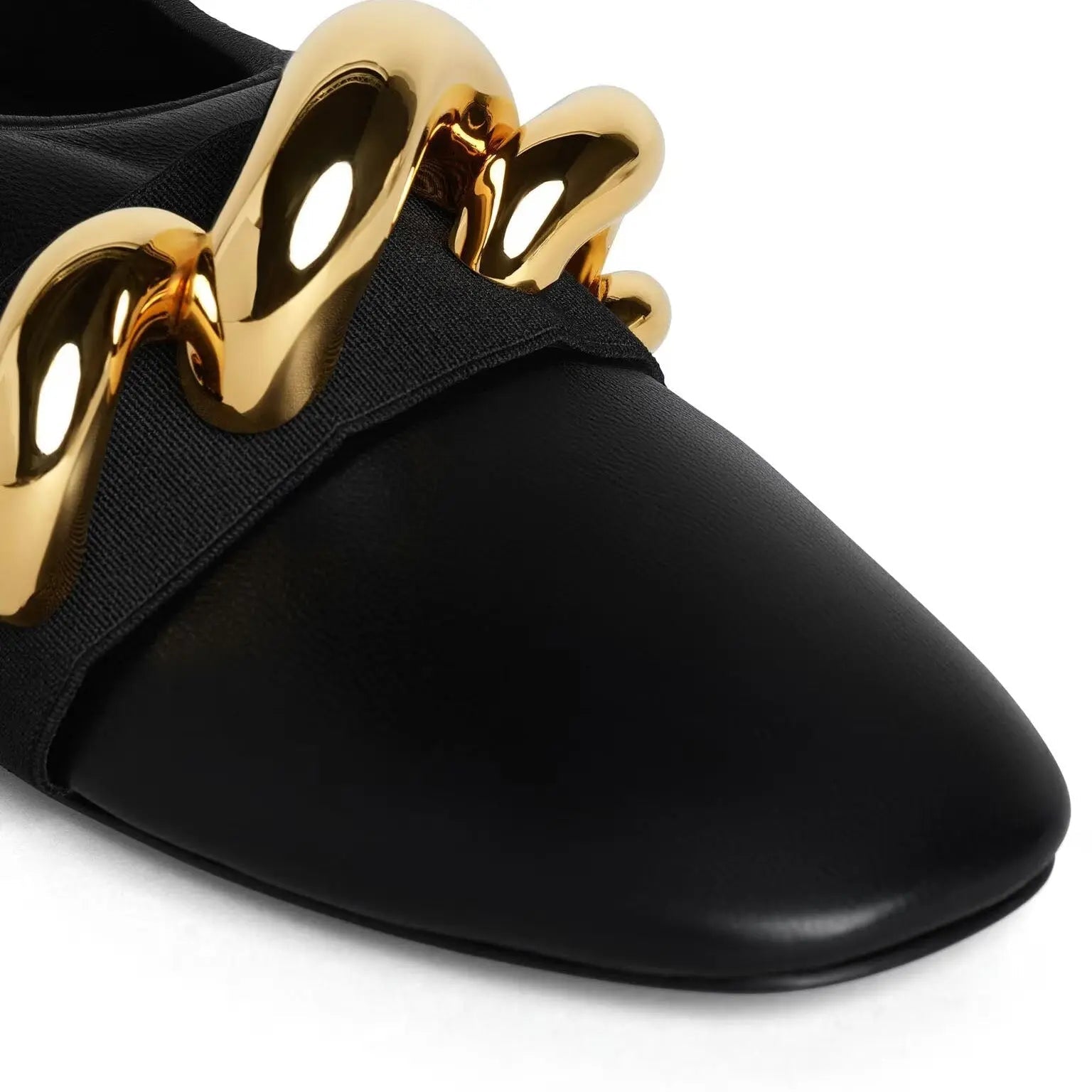 JEWEL SLIPPERS IN LEATHER Gilded Cadence