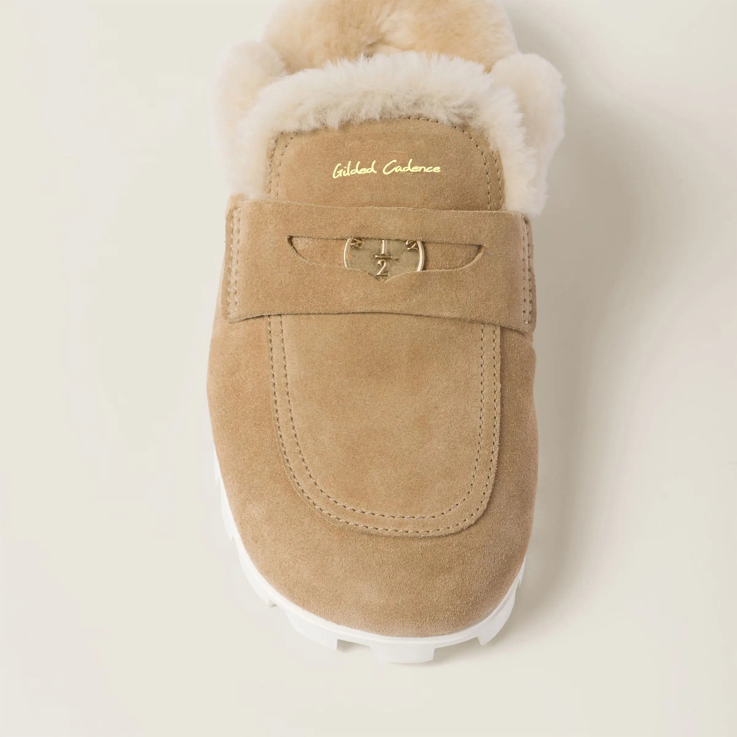 Suede Slip-On Mules - Casual Flats Gilded Cadence