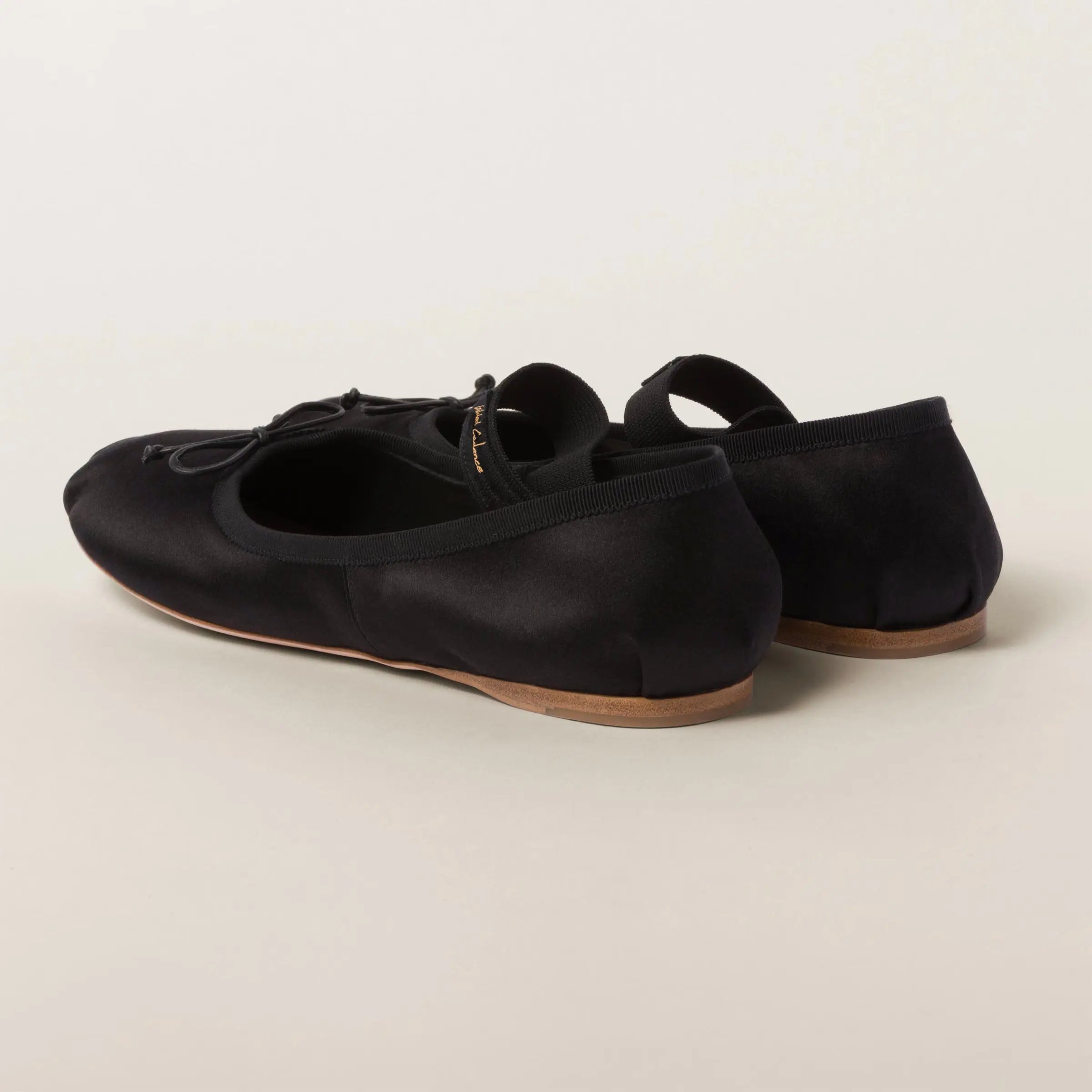 Satin ballerinas Gilded Cadence
