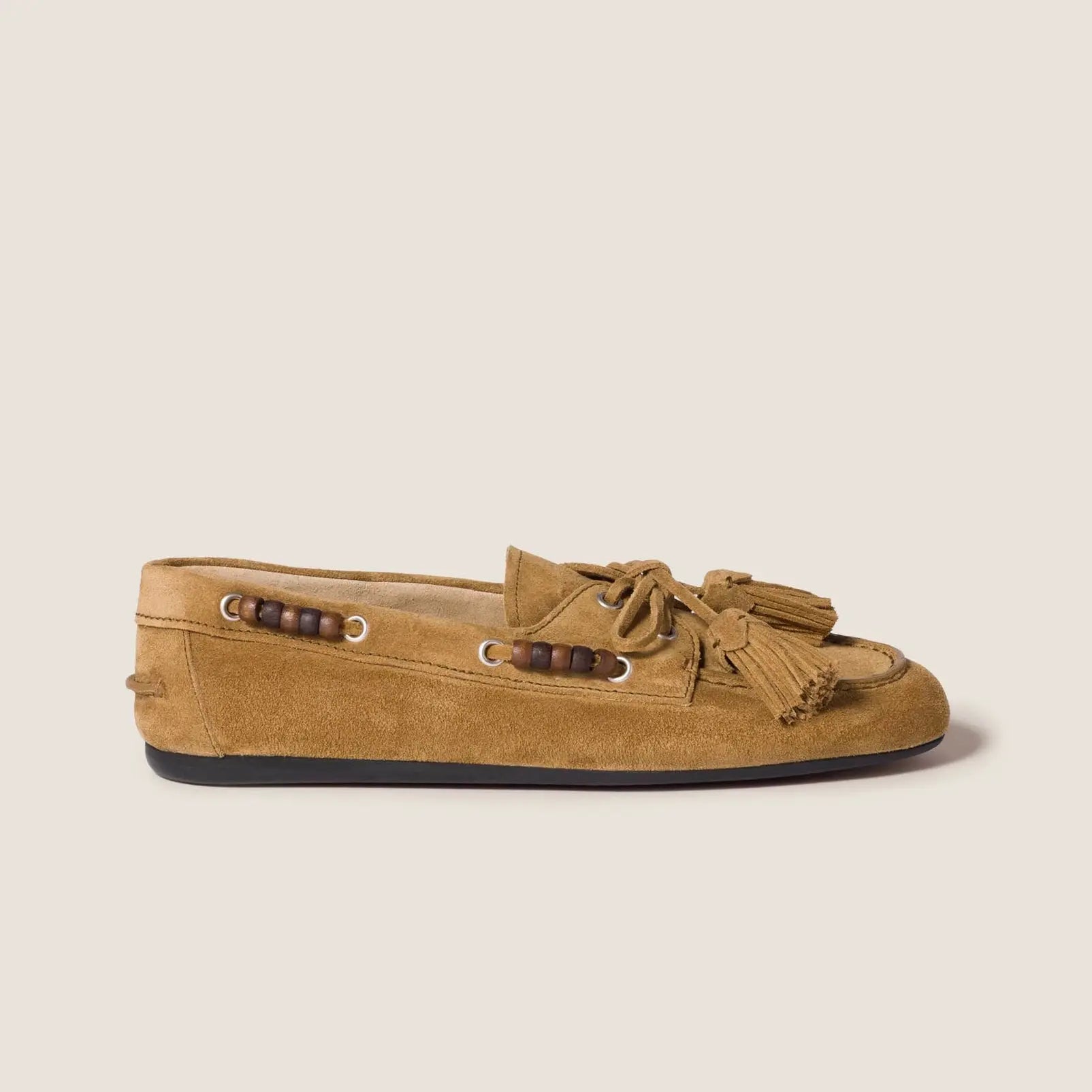 Suede tassel loafers Gilded Cadence