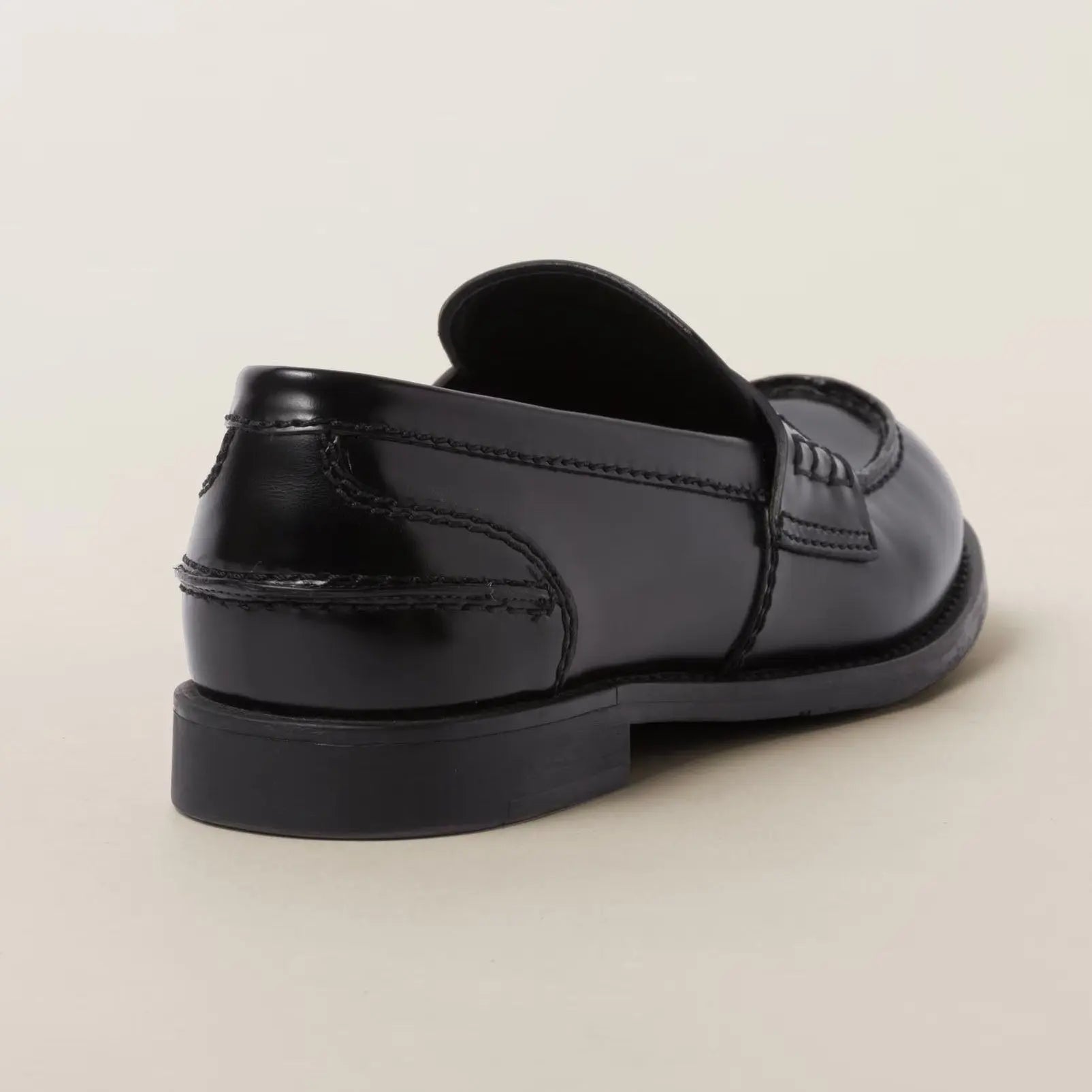 Brushed leather penny loafers Gilded Cadence