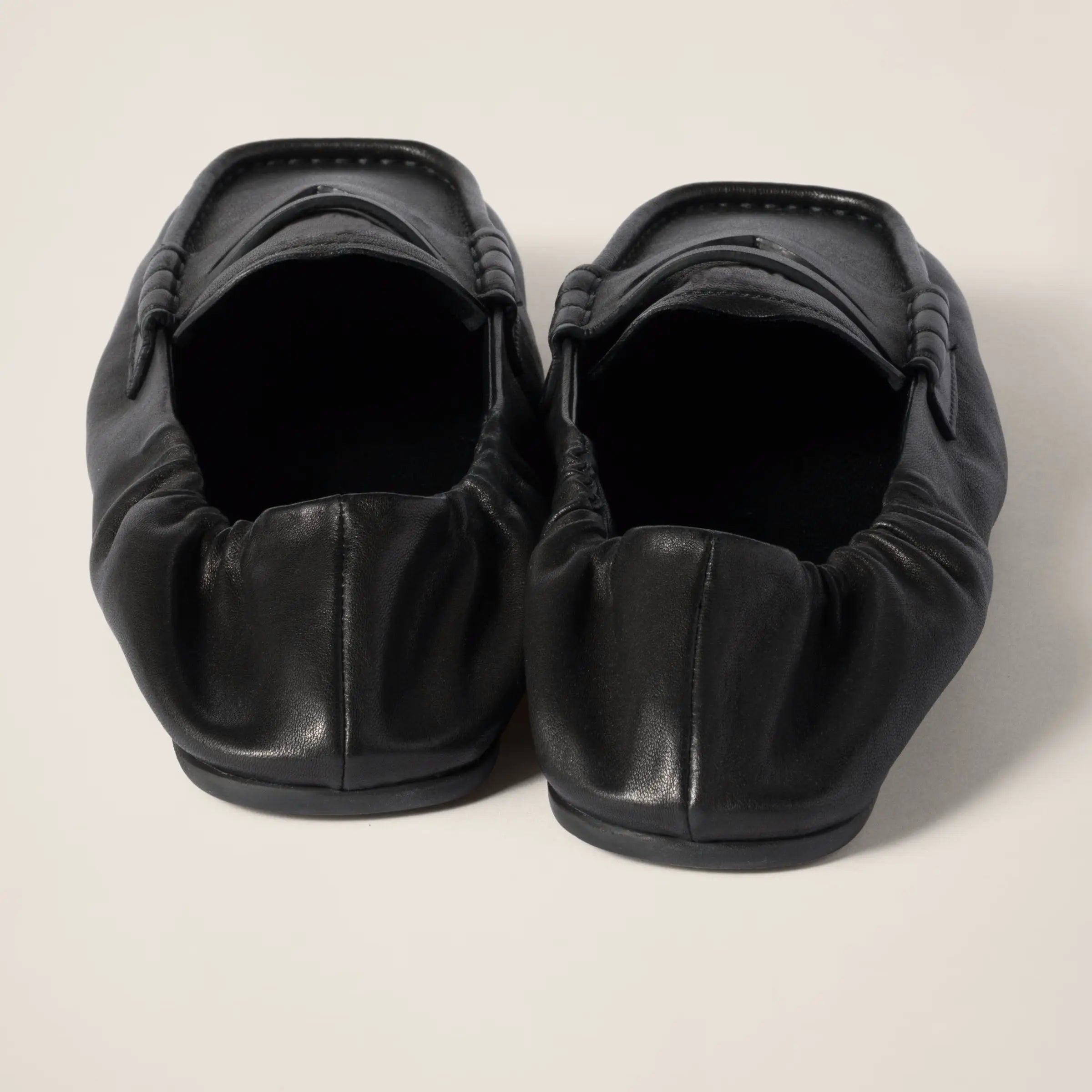 Ruches nappa leather loafers Gilded Cadence