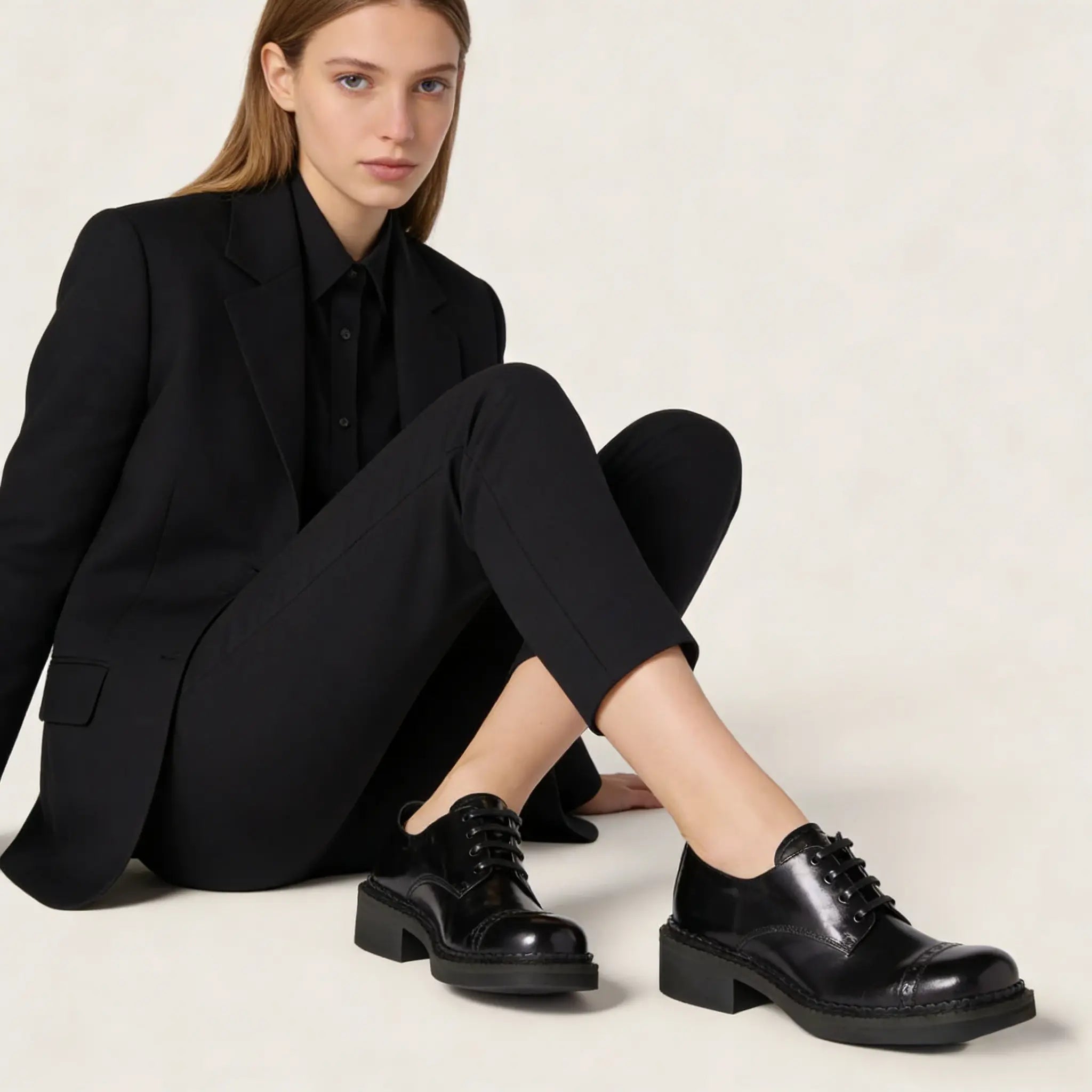 Leather brogue shoes Gilded Cadence