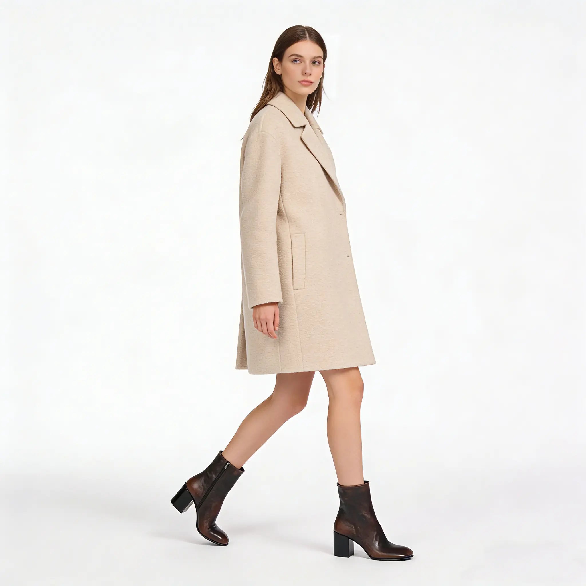 smoky calf booties Gilded Cadence