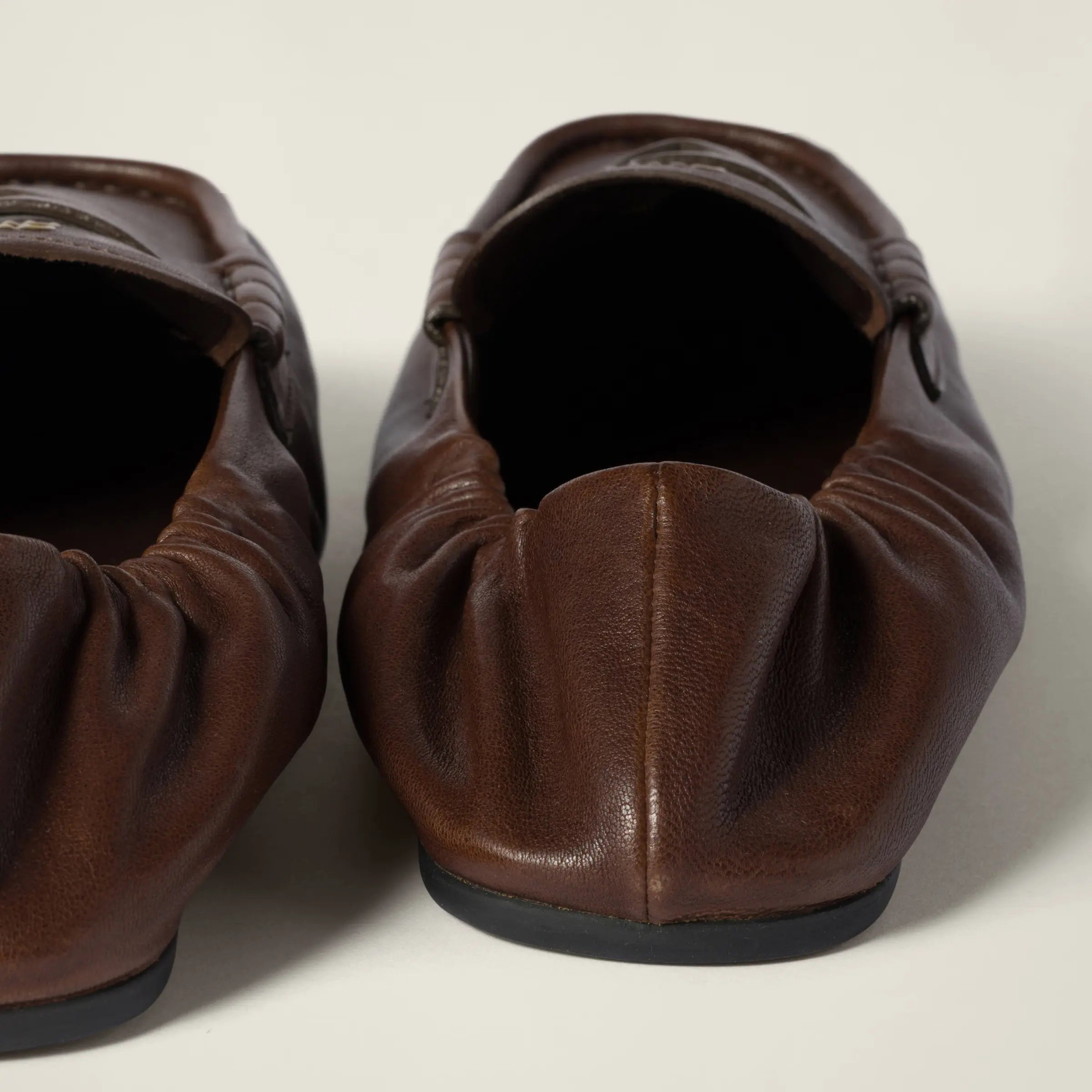 Ruches nappa leather loafers Gilded Cadence