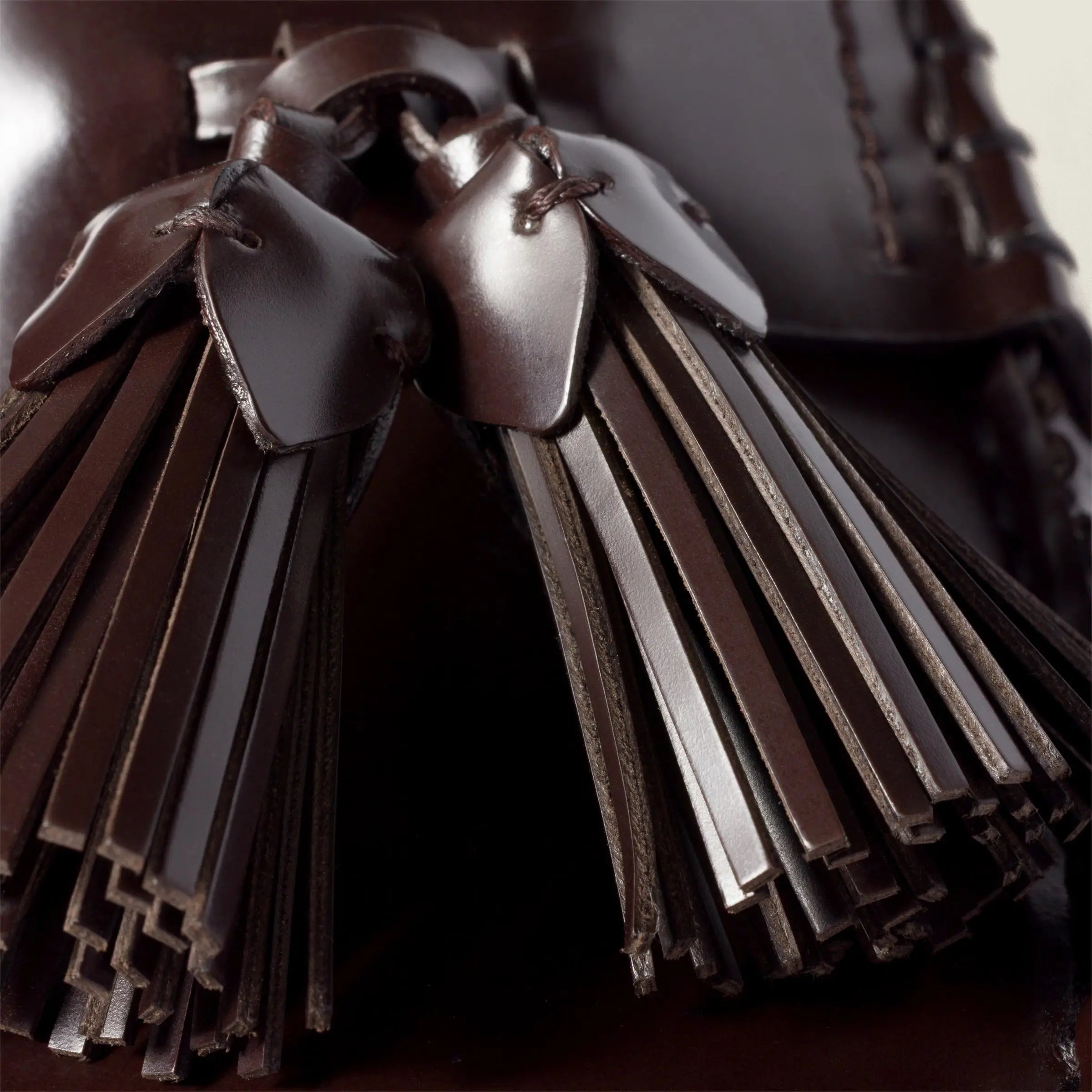 Tassel loafers in polished leather Gilded Cadence