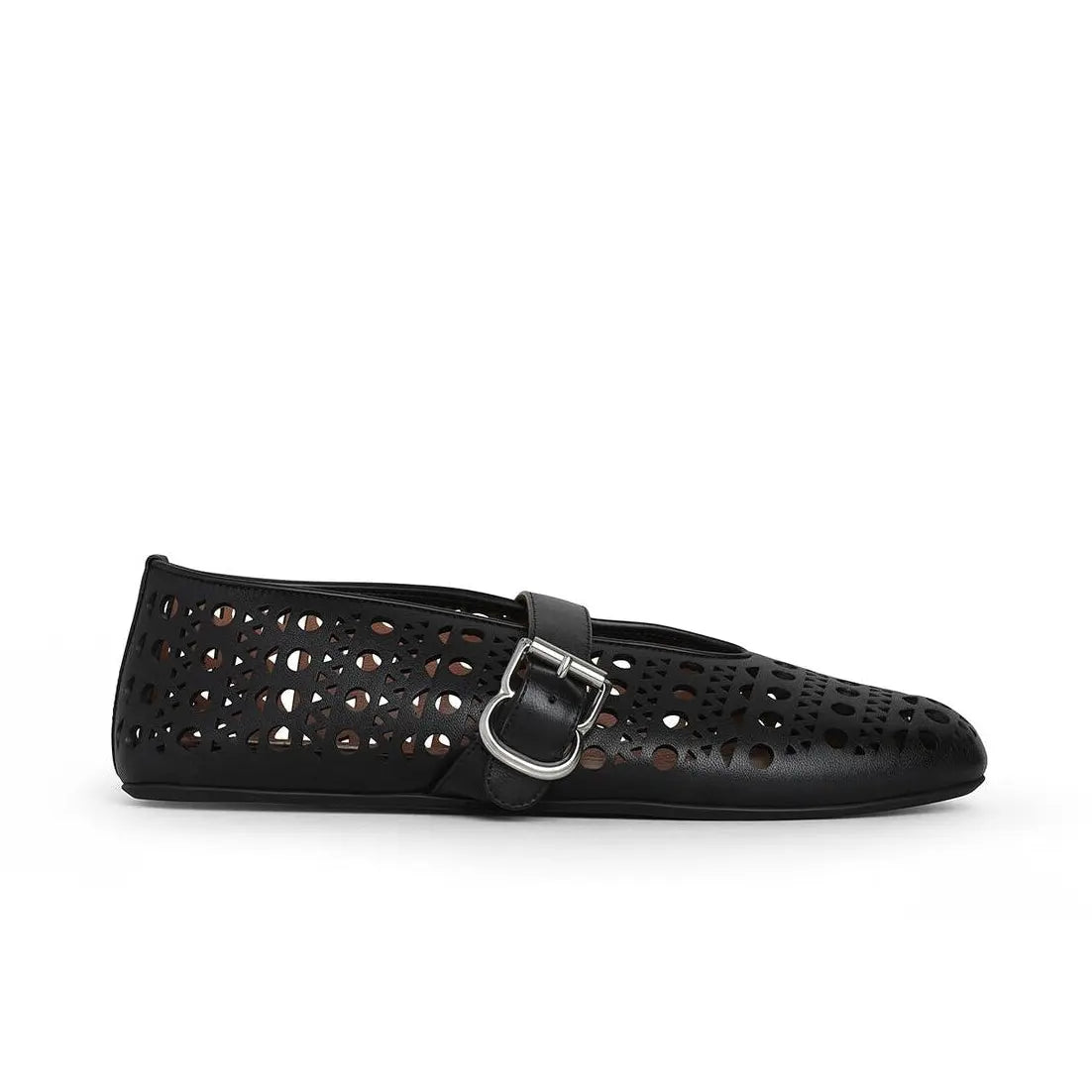 Vienne Perforated Lambskin Ballet Flats Gilded Cadence